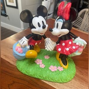 Disney Mickey & Minnie Figurine for Easter/Spring